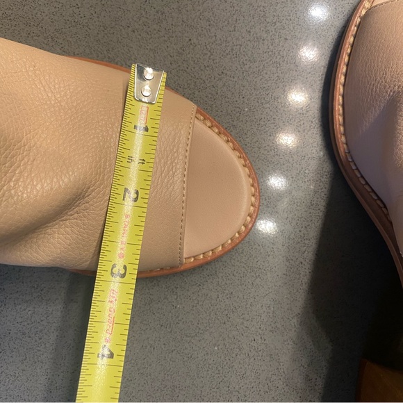 CHINESE LAUNDRY PEEP TOE LEATHER MULES - Picture 6 of 6